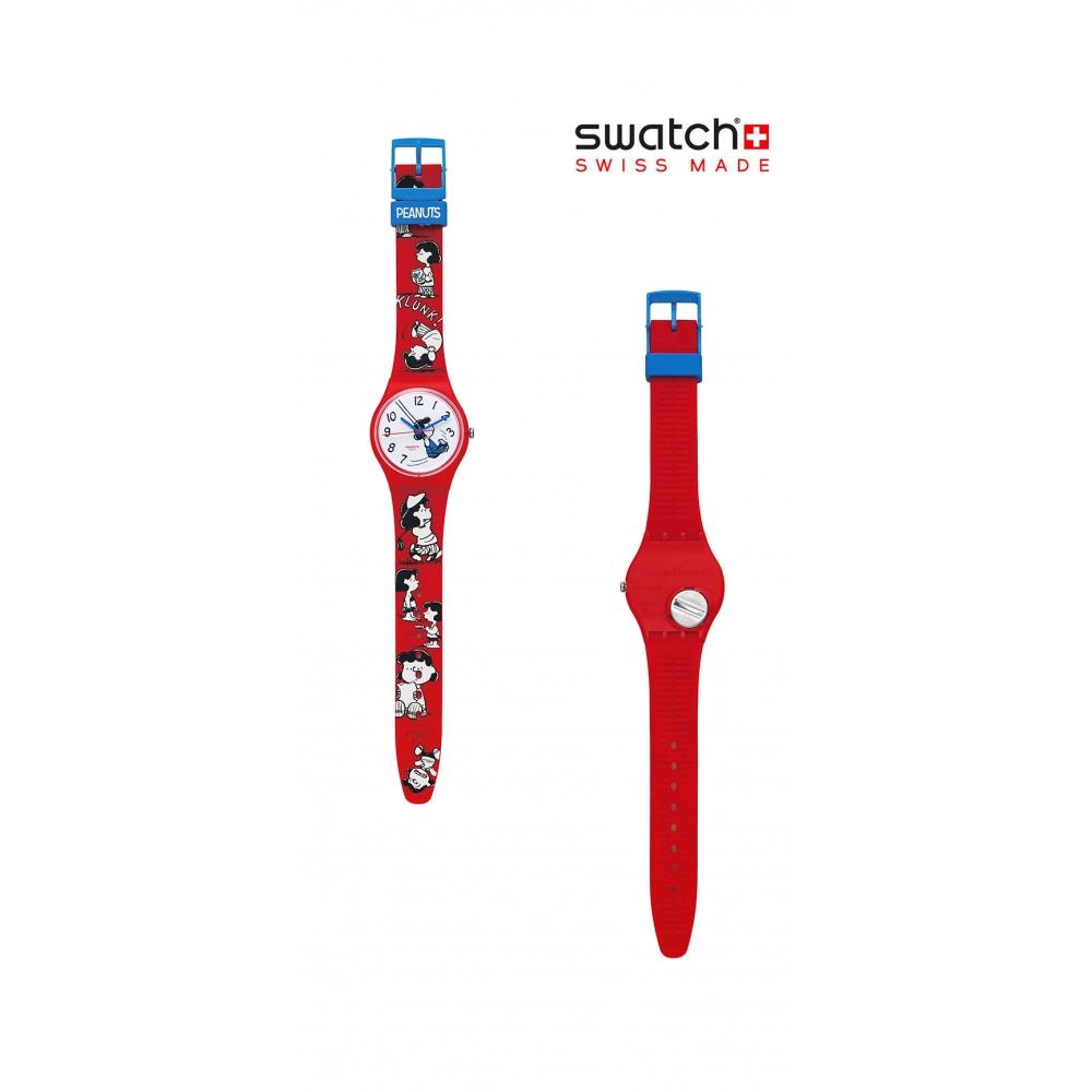 SWatch So28z106 Peanuts Klunk  Urethane Watch For Public Use