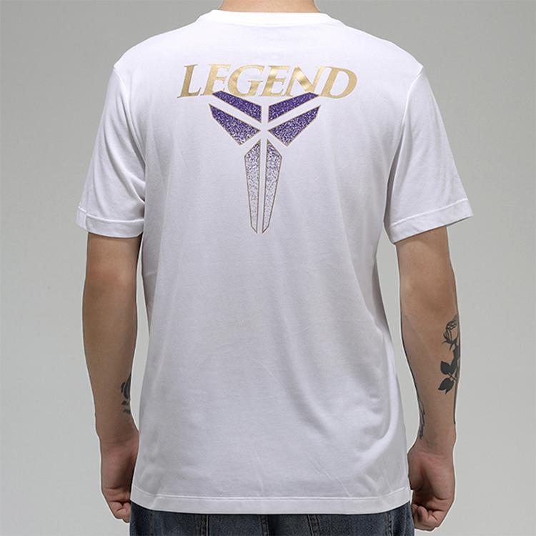 Nike Kobe Quick-Drying Sports Short Sleeve T-Shirt Men Tops White CV1043-100