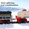 Vintage Electric Train Rail Car Simulation Retro Model with LED Lights & Real Train Sound Train High Speed Rail Kids Toy Set