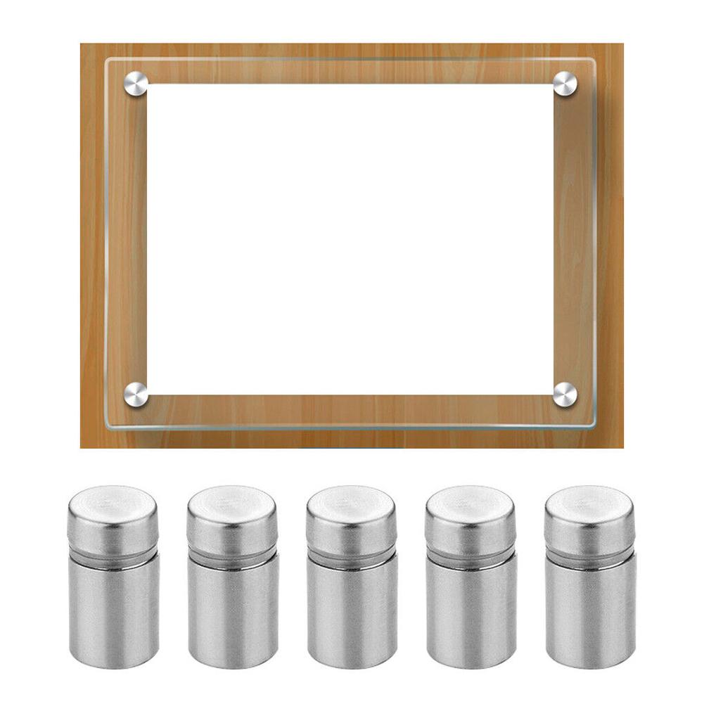 20 Stück Werbenägel Schrauben Dekorative Spiegelnägel Wandhalterung Glas/Acryl Schild Abstandshalter Befestigungsschrauben Befestigungselemente Hardware