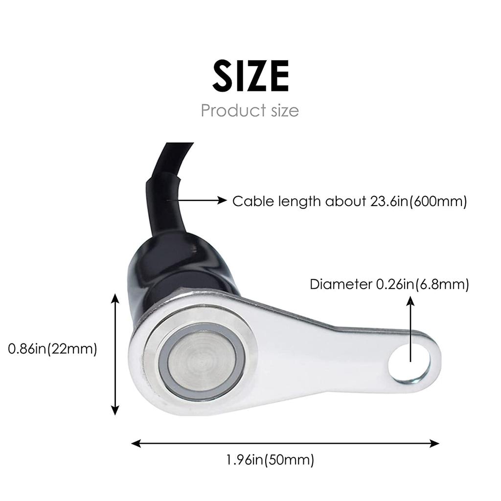 Motorcycle Handlebar Switch ATV Bike LED Headlight Fog Light Switch Waterproof Overload Protection Blue