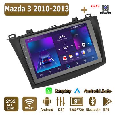 Android Carplay Car Radio For Mazda 3 2010-2013 Multimedia Player Head Unit Stereo GPS Navigation BT WIFI 2+32GB