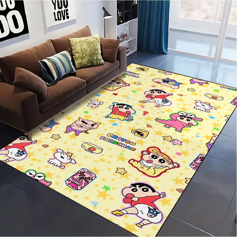 Anime Crayonshinchan Carpet Rug for Living Room Bedroom Home Sofa Decoration,Kids Play Non-slip Floor Mat