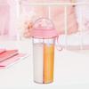600ML Dual Drink Cup With Tubes Large Capacity Cup Portable Bottle Sport Tumbler  Outdoor Sports