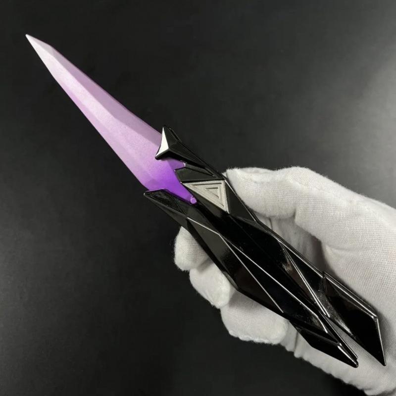 Tactical Shooter Foldable Butterfly Blade 3D Engraved Collectible Weapon Portable Melee Gear For Cosplay/Gaming Accesso