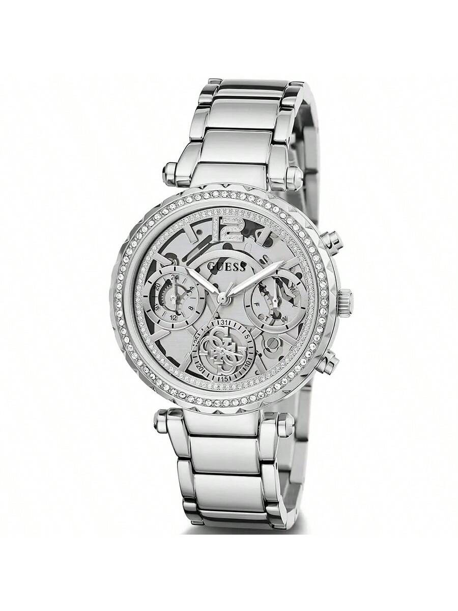 Женские Многофункциональные Часы Серебристого Тона GW0403L1