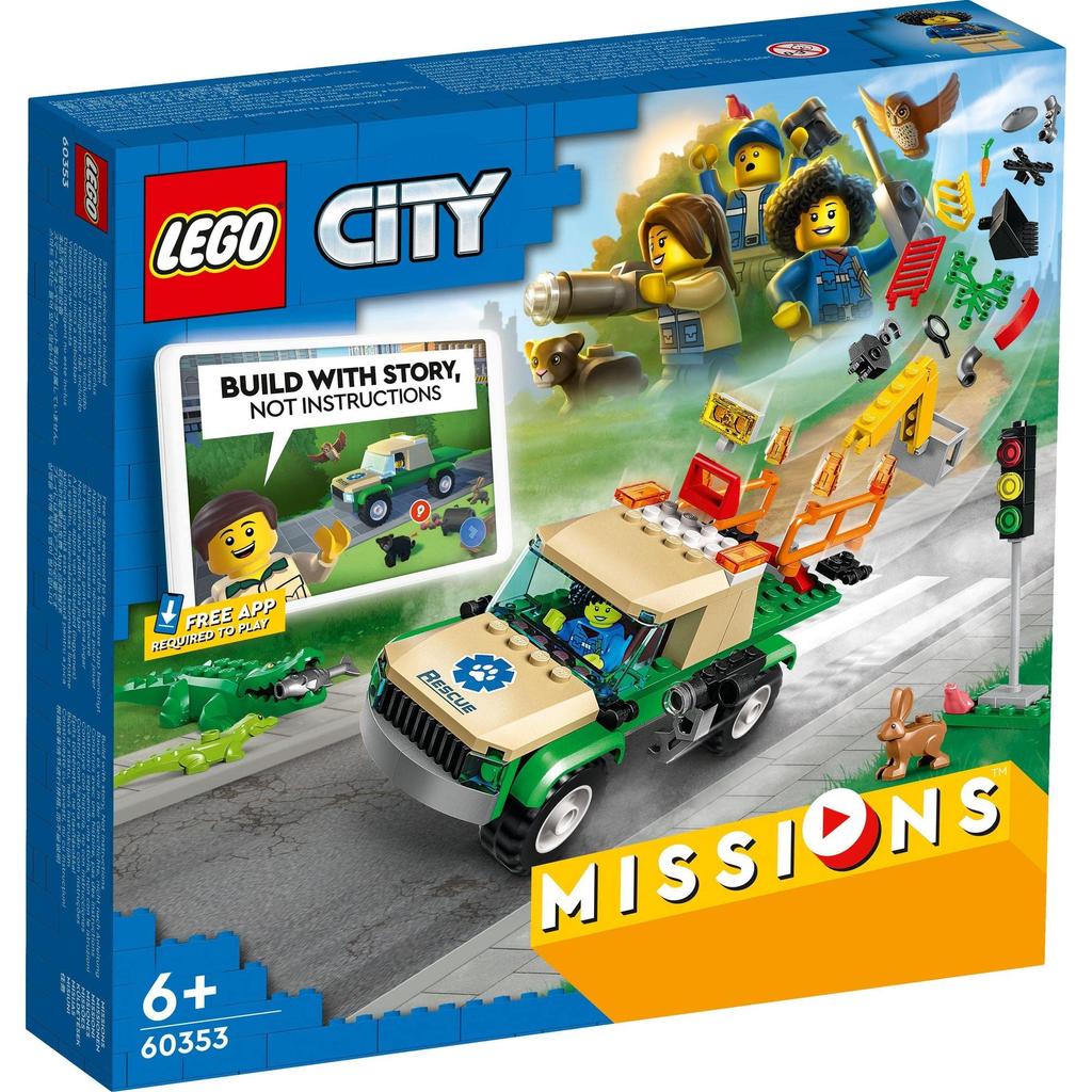 LEGO City Wild Animal Rescue Mission 60353 Toy Block Present Animal Animal Rescue Boys Girls Ages 6+