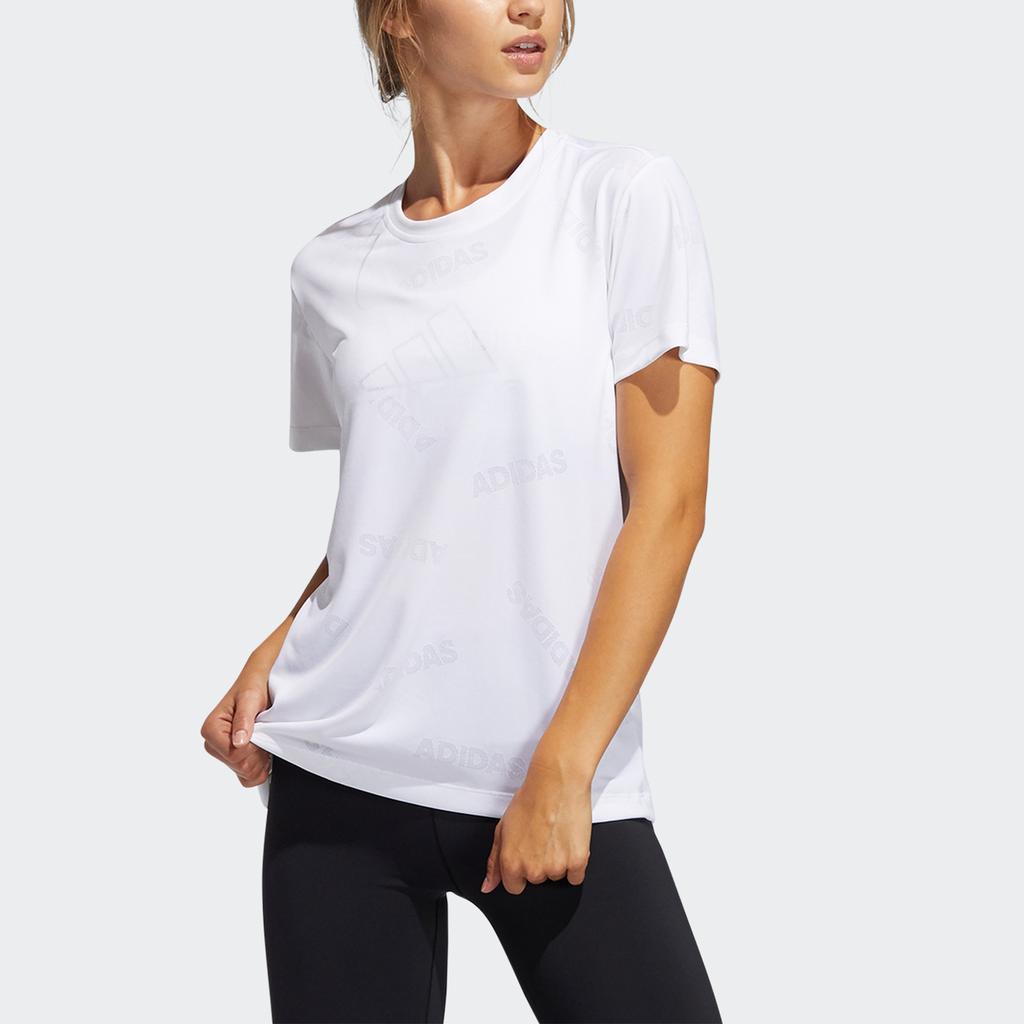 Adidas Aeroknit Treningowa Szybkoschnąca Koszulka z Krótkim Rękawem Damska Top Biały GQ9430