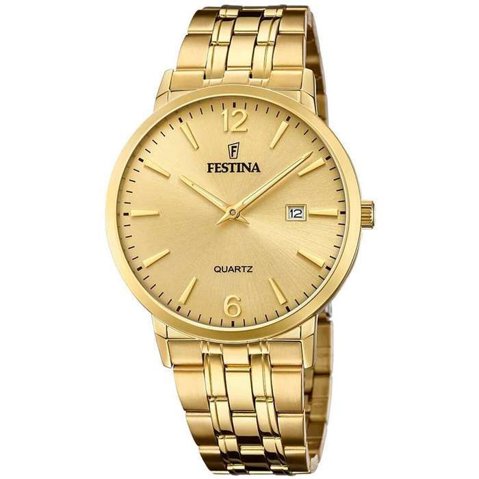 Montre - Festina - 20513 - Analogique - Acier inoxydable - Doré
