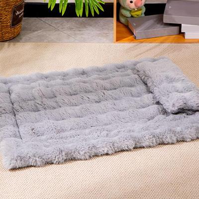 Cat Sleeping Mat with Detachable Pillow Washable Winter Warming Sleeping Pad Pet Supplies for Indoor Puppy Kitten