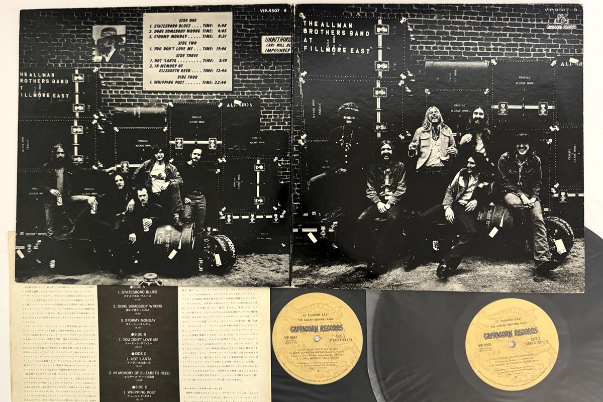 Виниловая пластинка ALLMAN BROTHERS BAND At Fillmore East VIP95078 CAPRICORN 1976 Япония Рок Б/у