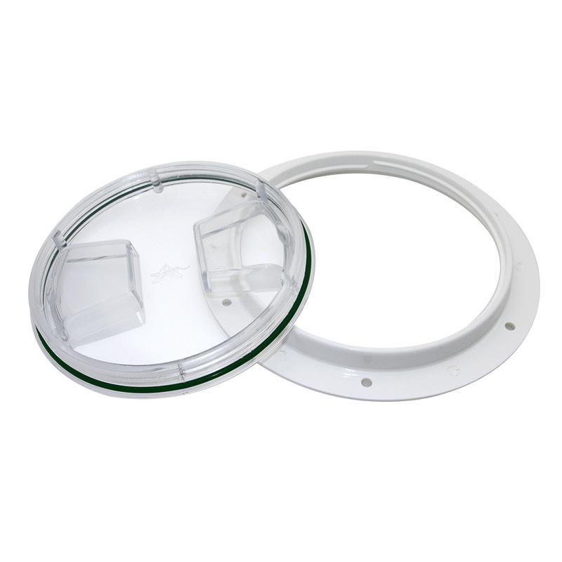 4 6 Inch Round Deck Plate Marine Boat Inspection Hatch Cover Plate Cut Out ABS Plastic Anti-corrosive Boat Deck Hatch Custom