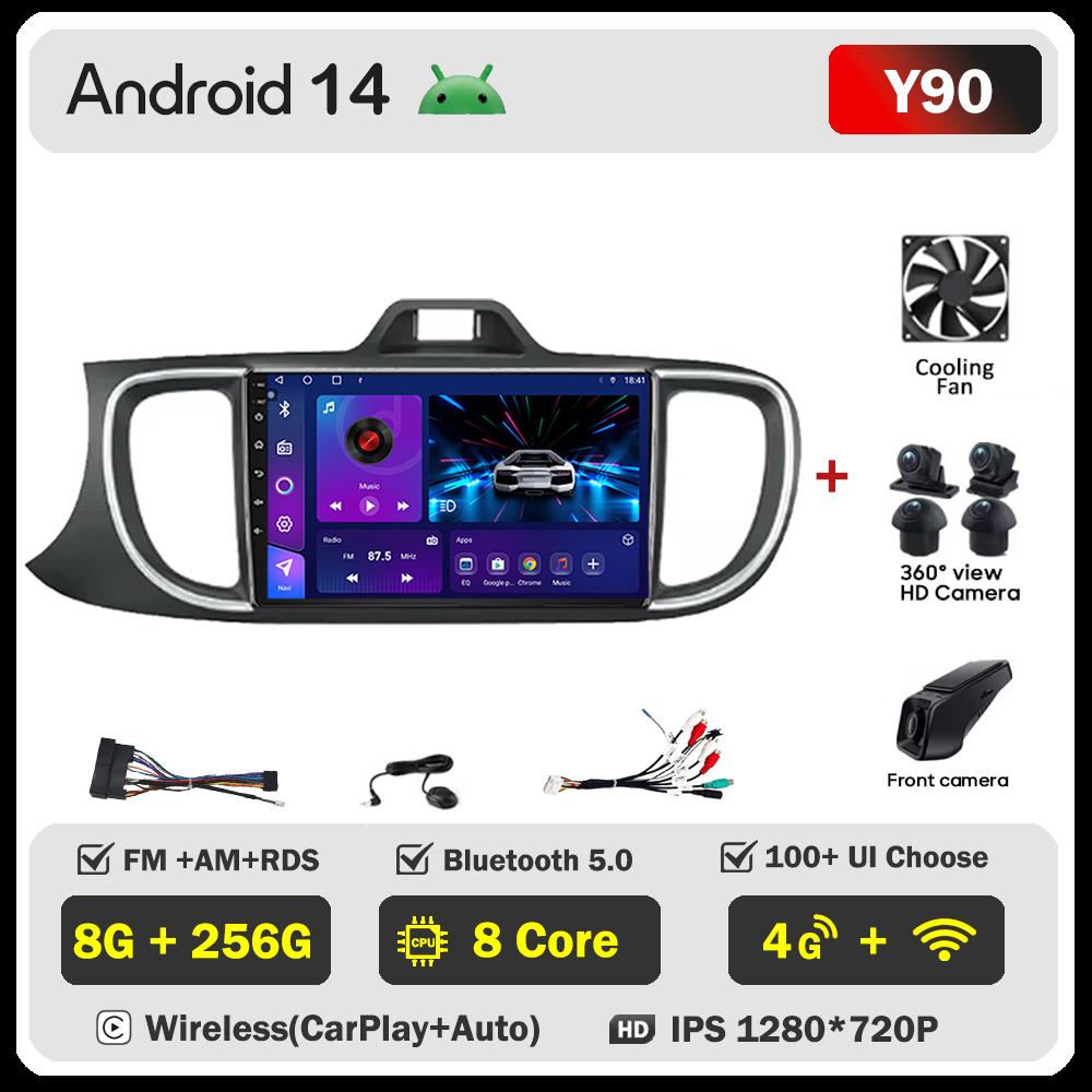 For KIA PEGAS 2018-2019 Car Radio Player Car Carplay Screen Autoradio Mirror Link Car Intelligent Systems Touch Screen DSP RDS