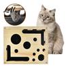 Katzen Nagelpflege Spielzeug Feilenbox Holz Anreicherung Box Puzzle Spielzeug Interaktiver Kratzbaum Mentale Stimulation Enthält Schleifpapier für die Pflege von Hauskatzen
