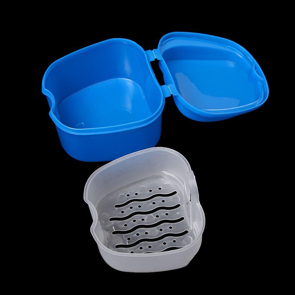Durable Dental Tray Orthodontic Retainer Container Storage Denture Box Case Rinsing Basket Health Care Product Oral Hygience
