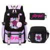 Animation Cartoon Peripheral Primary And Secondary School Students Schoolbag Multi-Functional Large-Capacity Leisure Backpack Three-Piece Set