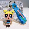 Q Version Anime The Powerpuff And Girls Series Keychain Cute Cartoon Role Kawaii Creativity Car Key Backpack Keychain