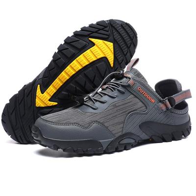 Men's Hiking Sneakers Women Rock Climbing Shoes Anti-slip Elastic Outdoor Sports Shoes for Trekking Camping Wading Wear-resistant