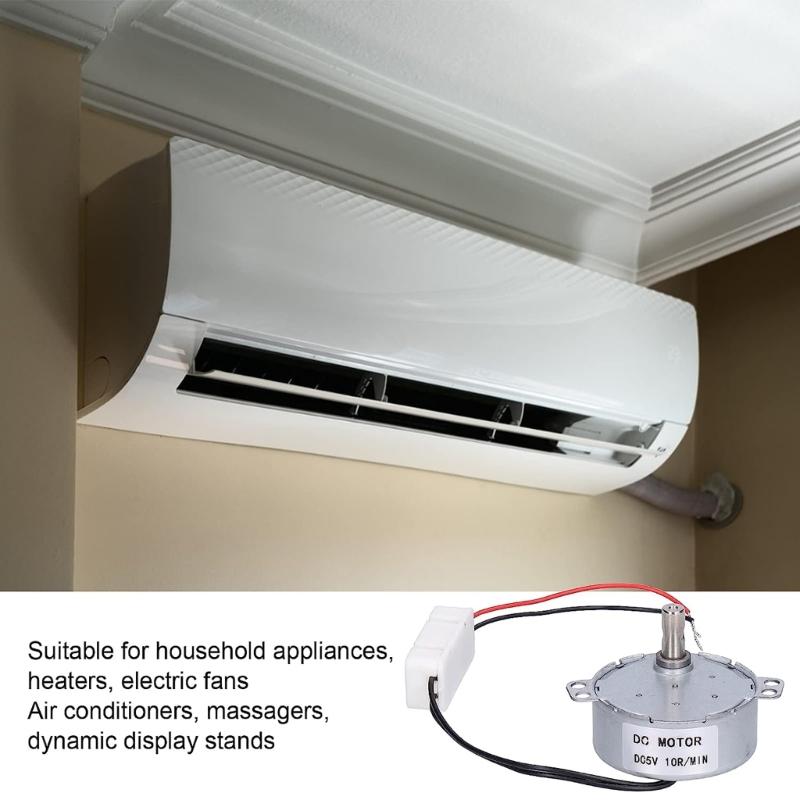 5V 4W DCMotor Synchronous Motor 10RPM Brushless Micro Reduction Electric Gear Motor High Efficiency Turntables Motor