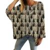 Hollow Out 3D Print Long Sleeve Christmas Sweater