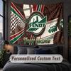 Arazzo Personalizzato con Nome e Testo, Appeso Decorativo da Parete Fendt, Arazzo di Sfondo per Casa Camera da Letto
