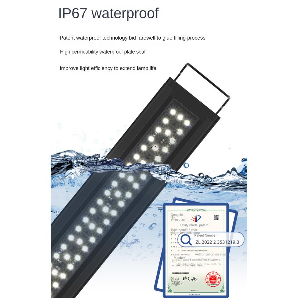 Professional Aquatic Plant Light Fish Tank LED Full Spectrum RGB Bracket Lighting Lamp Waterproof Aquarium Light