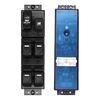 Car Door Window Switches Lift Button Assembly for Great Wall Driver Repair, Part 3746500-K80-0089, Black ABS Housing and Lock Button Panel for Daily