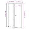 VidaXL Tables de chevet 2 pcs sonoma gris 32x42x80cm bois d'ingénierie 825970