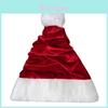 Cappello da Babbo Natale di Natale in Tessuto di Velluto per Festa in Costume Festivo