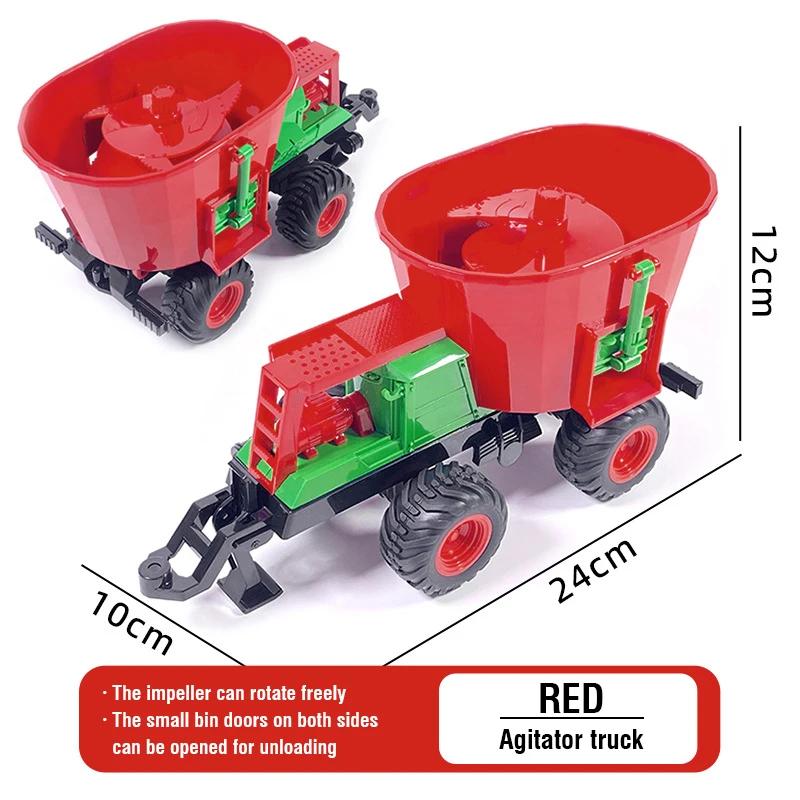 Dálkově ovládaný traktor RC Farmářský náklaďák Auto Přívěs 2.4G Farmářský simulátor Nákladní auto Miniaturní zemědělské vozidlo Hračky Model Děti Chlapec