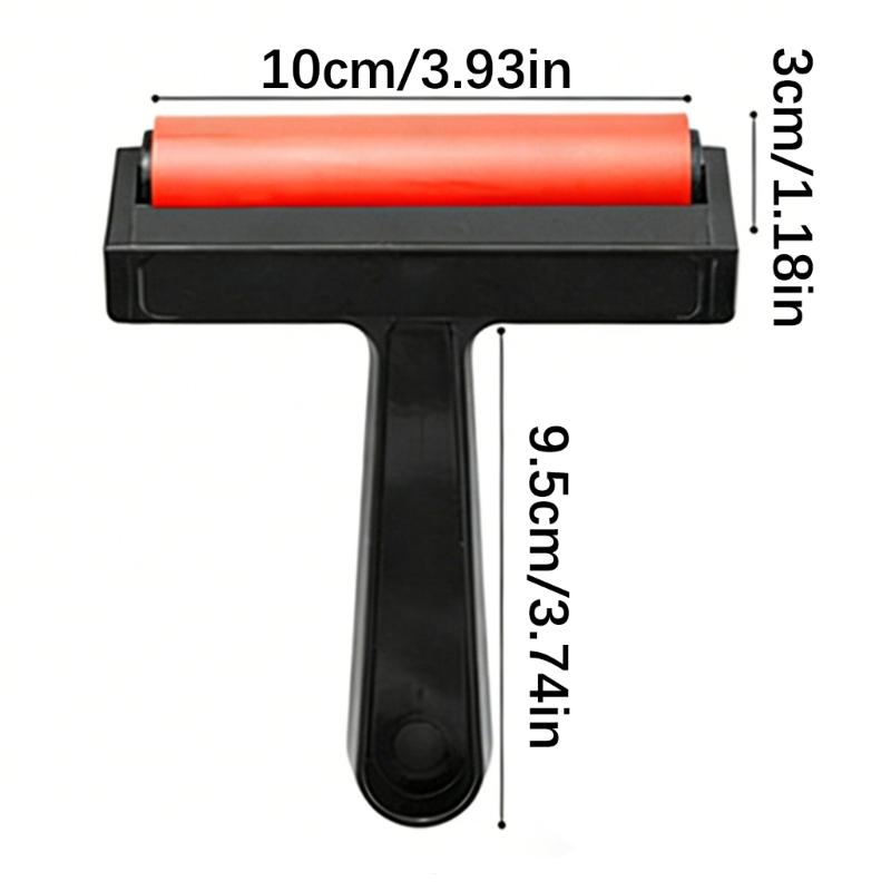 Practical Plastic Printing Roller Tool For Woodcut Linocut And Art Projects Smooth Ink Application