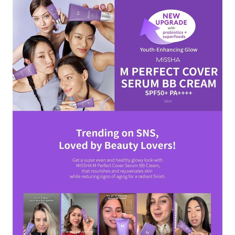 MISSHA - Perfect Cover Serum B.B Cream - 4 Colors