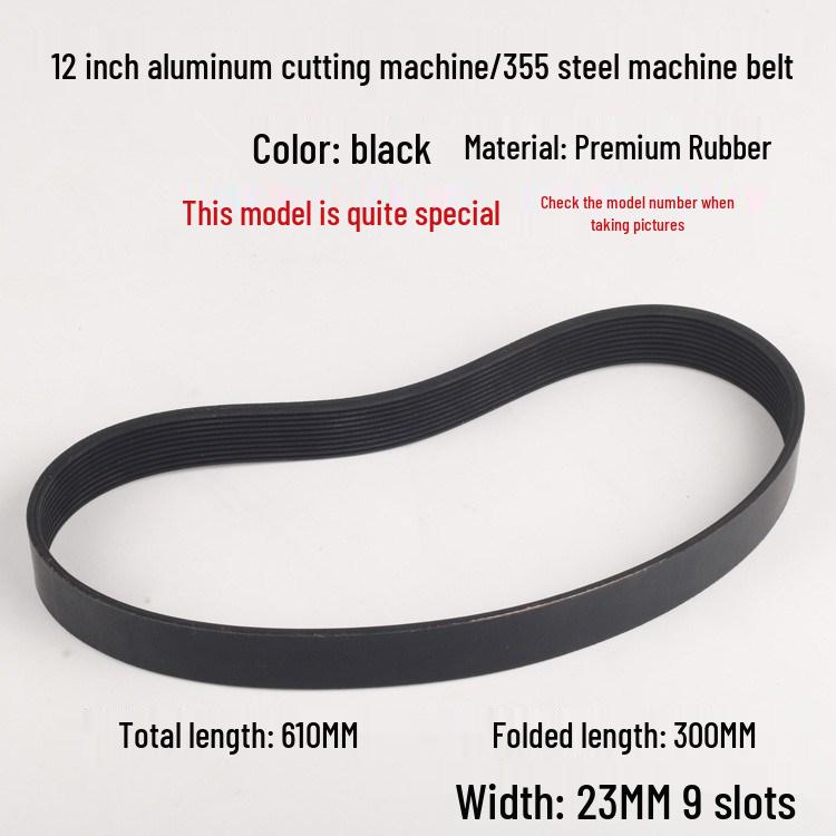 10-Inch Aluminum & Steel Cutting Machine with Universal Rubber Belt