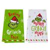 Christmas Grinch Waffle Kitchen Towel 380gsm Blend Printed Hand Bathroom