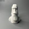 Moai Stone Statue Figure Plaster Statue Table Decoration Ornaments Creative Abstract Artwork Moai Sculpture Room Aesthetic Decor