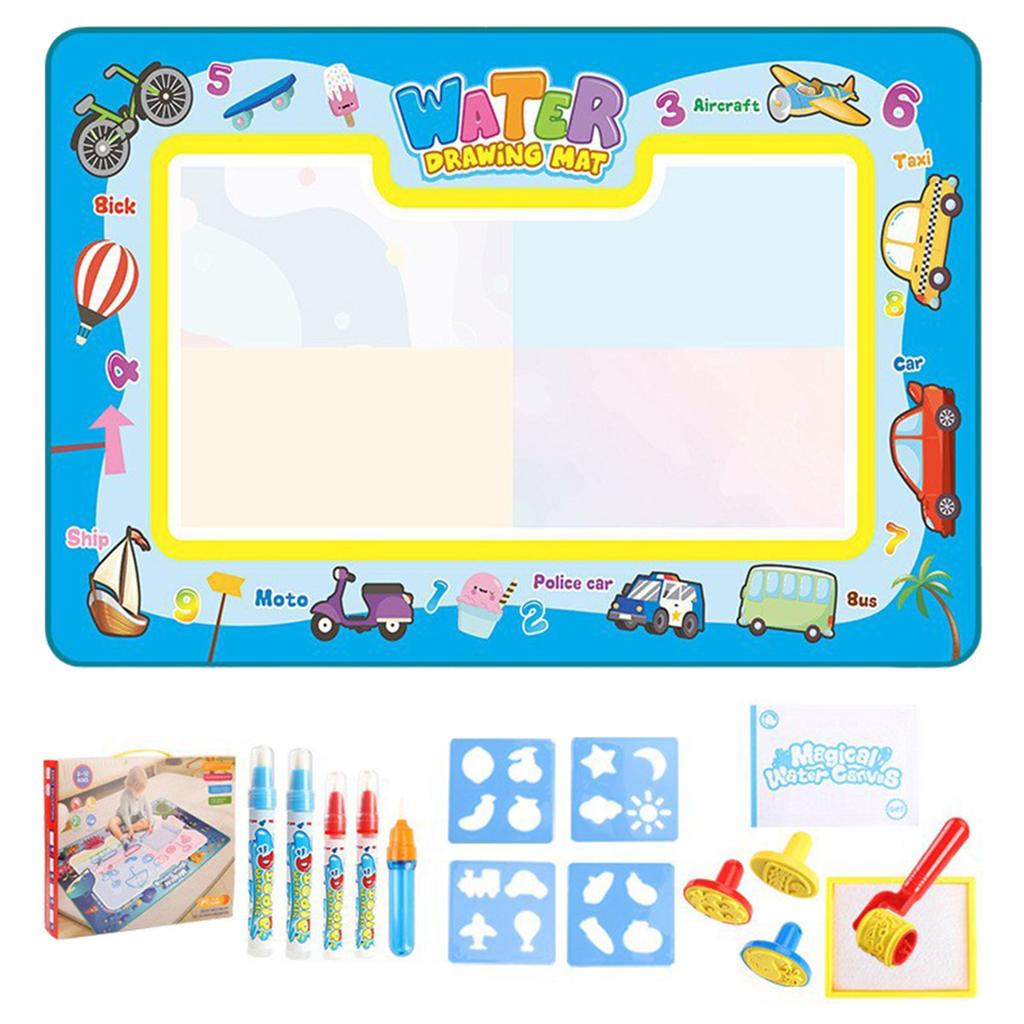 Magics Water Drawing Mat With Reusable Magics Pens Children's Drawing Pad Extra Large Size Repeatable Doodling Painting Mat