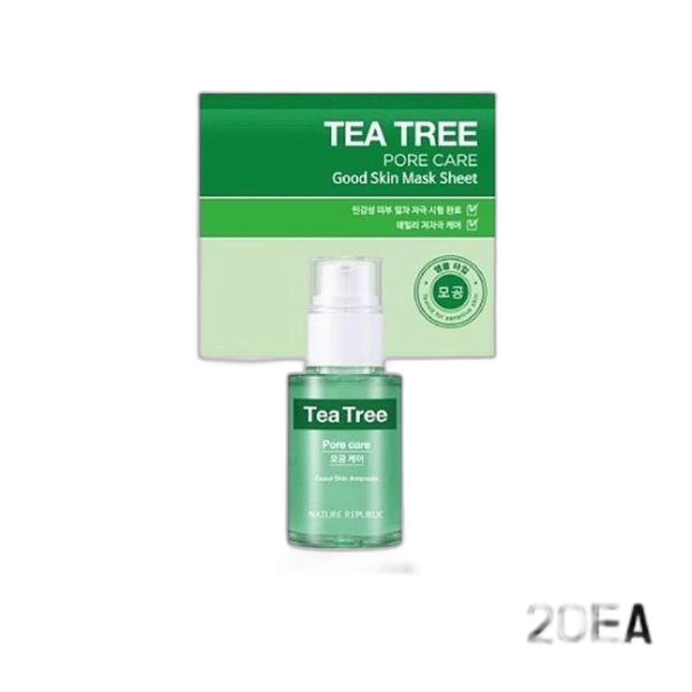 NATURE REPUBLIC Маска-патч Good Skin с чайным деревом, мягко разглаживающая, 20 шт.