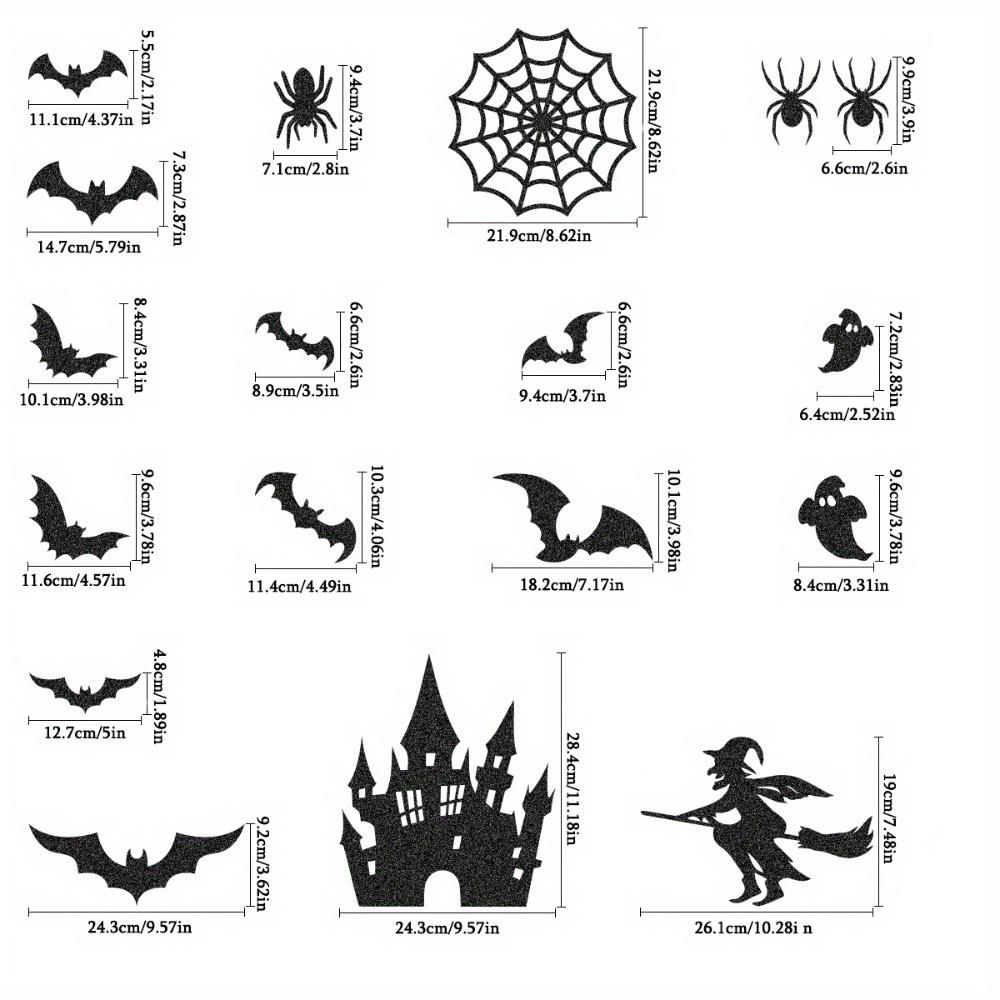 2sets Halloween Party Decoration Festival Set Halloween Tissue Paper Pom Poms Halloween Paper Fan Decorations Orange Fans with Bat Castle Witch Motifs