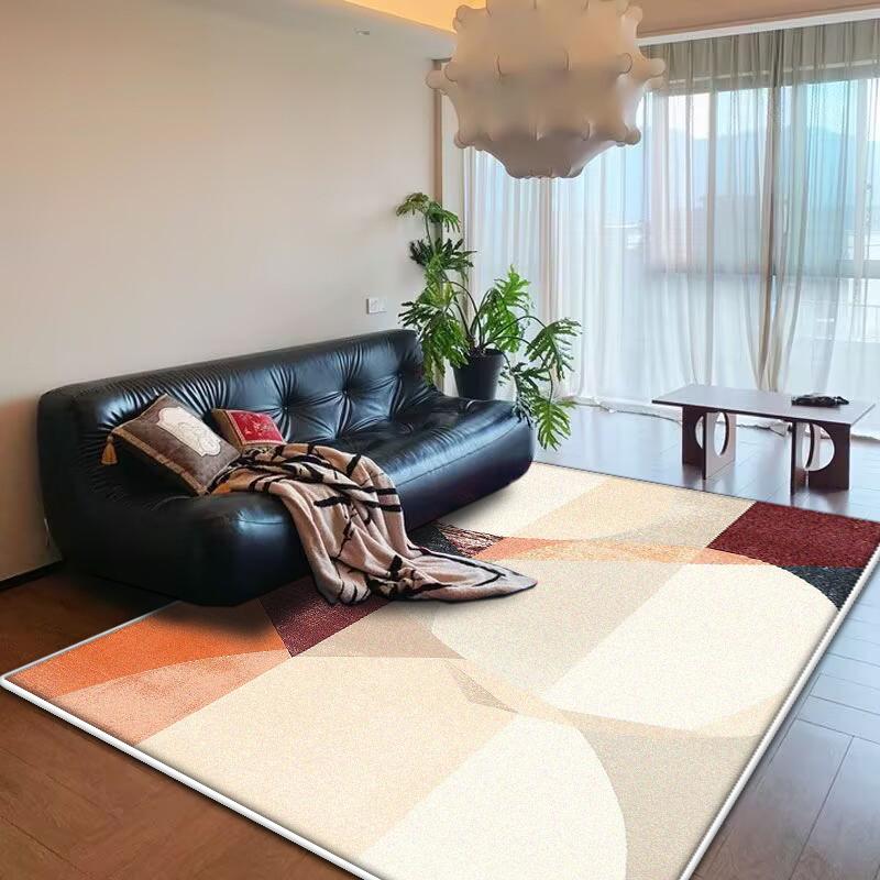 Tapis abstraits style nordique pour salon, décoration moderne, tapis de maison, tapis de chambre à coucher luxe léger, tapis antidérapant lavable