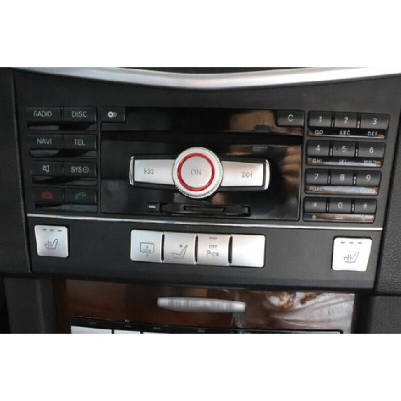For Benz E-Class W212 2010-2014 Silver Central Console Volume Switch Button Trim
