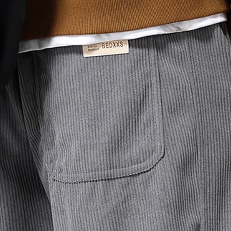Men's Corduroy Straight-Leg Casual Pants