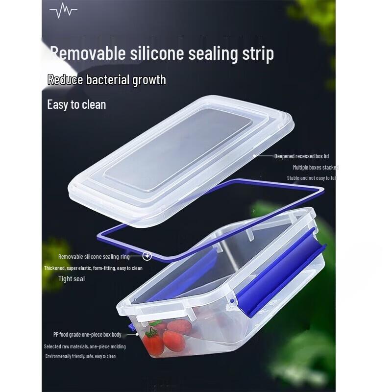 Mittelgroßer Glas-Lebensmittelbehälter für Kühlschrank und Mikrowelle