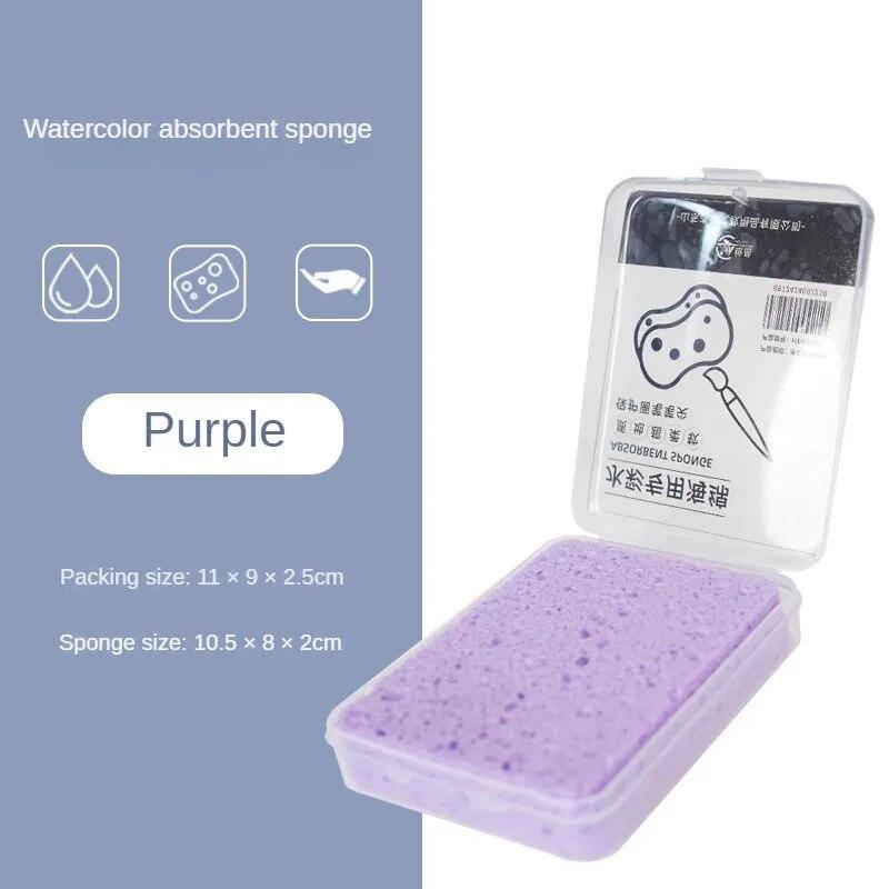 Éponge pour peinture à l'aquarelle, boîte spéciale, craie à eau, forte Absorption d'eau, outil, fournitures d'art, 1 pièce pour enfants étudiants