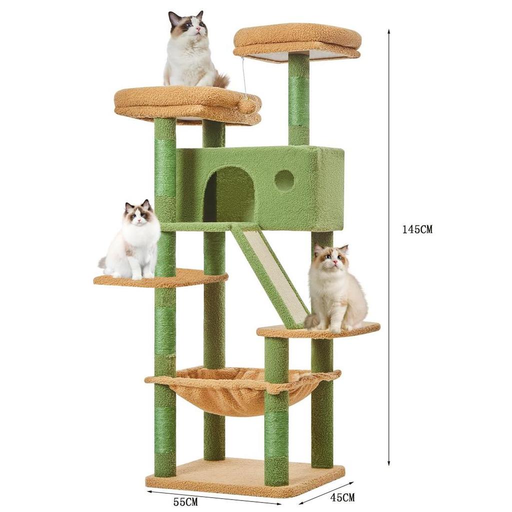 Luxury Integrated Cat Tree Condo with Space Capsule and Sisal Villa