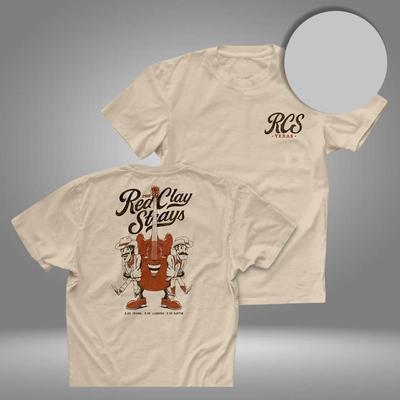 The Red Clay Strays Texas Tour 2026 Night 1 Two Sided Unisex T-Shirt Cotton Full