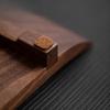Japanische Teeschale Rechteckige Teeschale Retro Minimalistisch Nussbaumfarbene Schale Haushalt Kaffeetasse Exquisite Schalen Heimdekoration