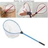 Folding Fishing Brail Landing Net Stainless Steel Triangle Frame Large Dense Landing Dip Foldable Fishing Accessories