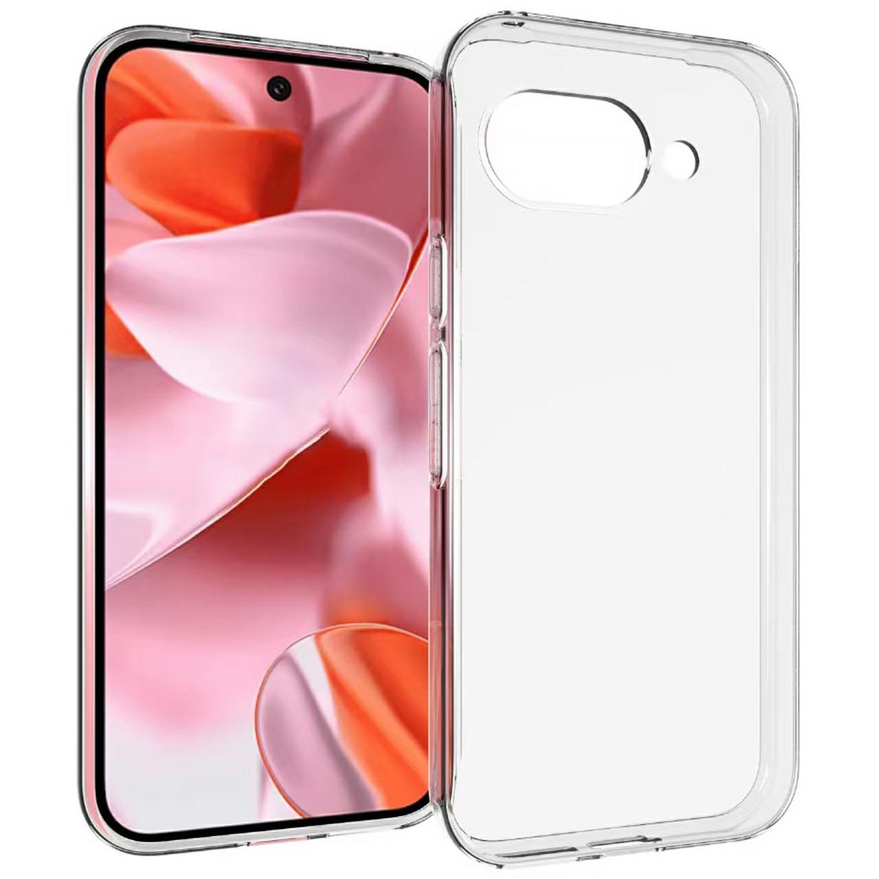

For Google Pixel 9a Case Anti-Fingerprint Crystal Clear TPU Phone Cover Style A