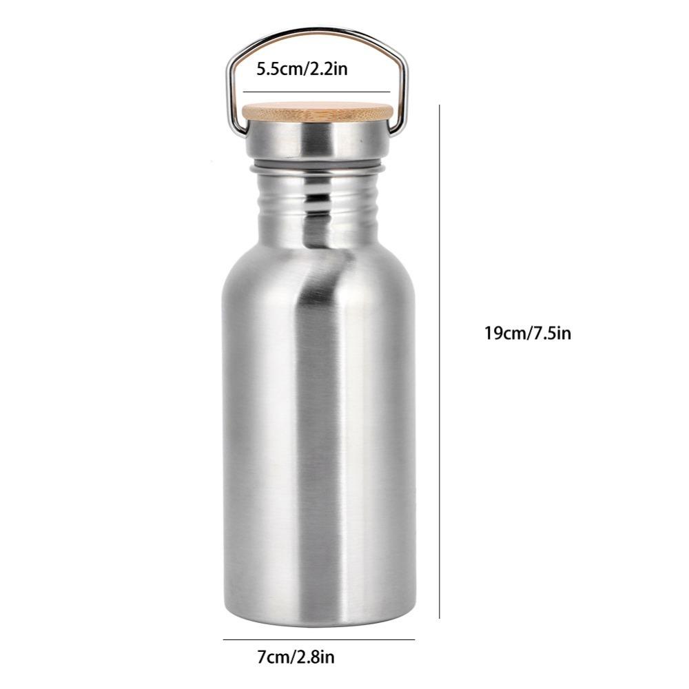 Wide Mouth Design Water Bottle 304 Stainless Steel 500Ml/750Ml Water Jug Outdoor Enthusiasts