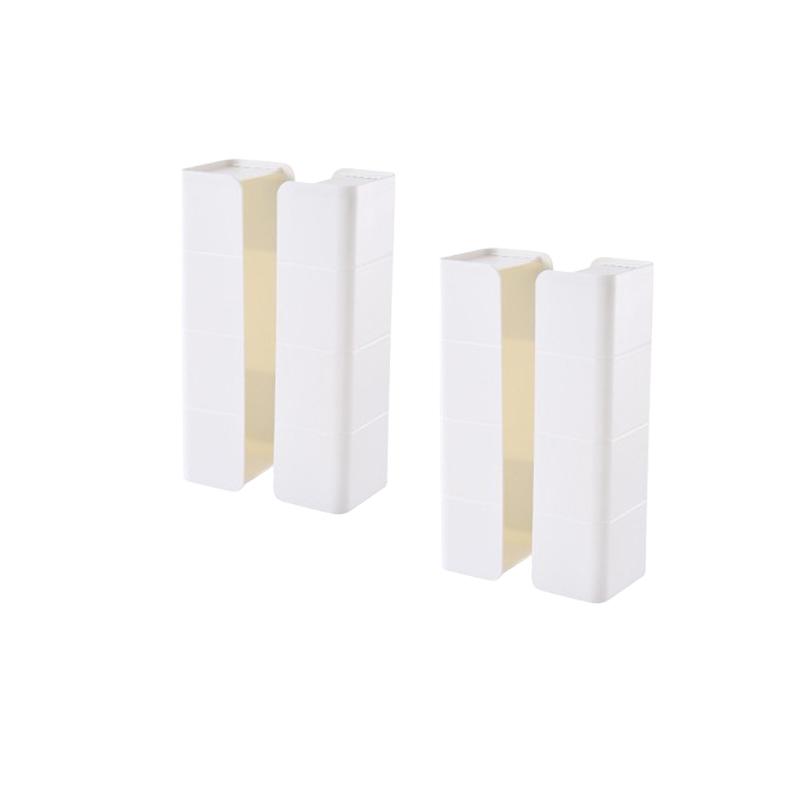 1/2 pair  Refrigerator Magnetic Storage Rack Tissue Rack Punch-free Removable Kitchen Sundries Organizer Refrigerator Side Shelf